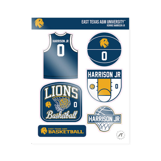 ETAMU - NCAA Men's Basketball : Ronnie Harrison Jr - Sticker Sheet-0