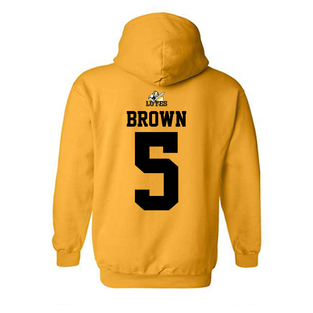 PLU - NCAA Men's Basketball : Julian Brown - Hooded Sweatshirt-1