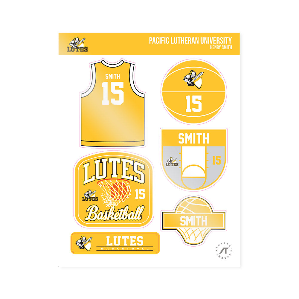 PLU - NCAA Men's Basketball : Henry Smith - Sticker Sheet-0