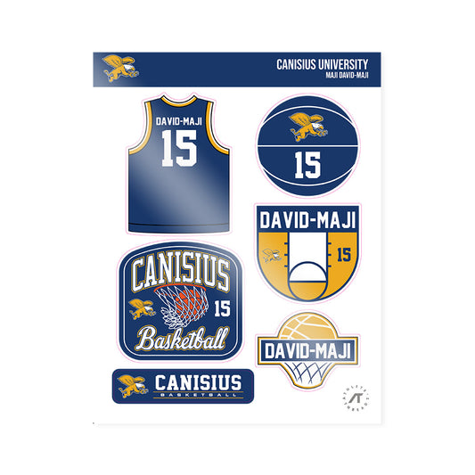 Canisius - NCAA Men's Basketball : Maji David-Maji - Sticker Sheet-0