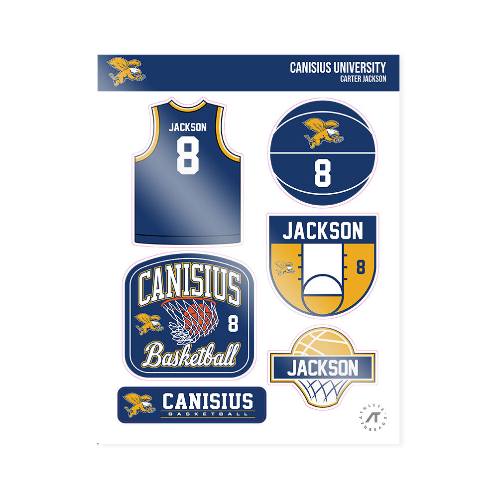Canisius - NCAA Men's Basketball : Carter Jackson - Sticker Sheet-0