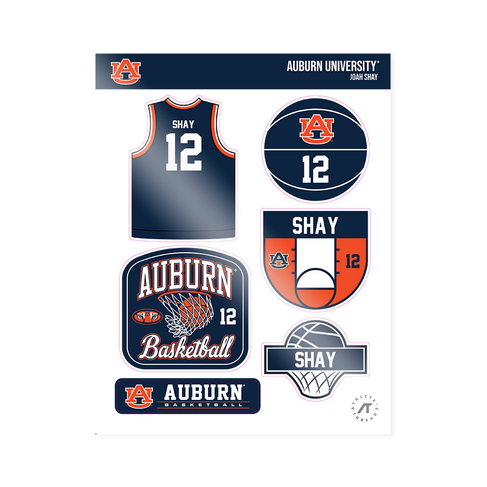 Auburn - NCAA Men's Basketball : Joah Shay - Sticker Sheet-0