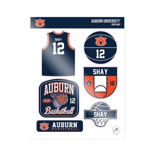 Auburn - NCAA Men's Basketball : Joah Shay - Sticker Sheet-0