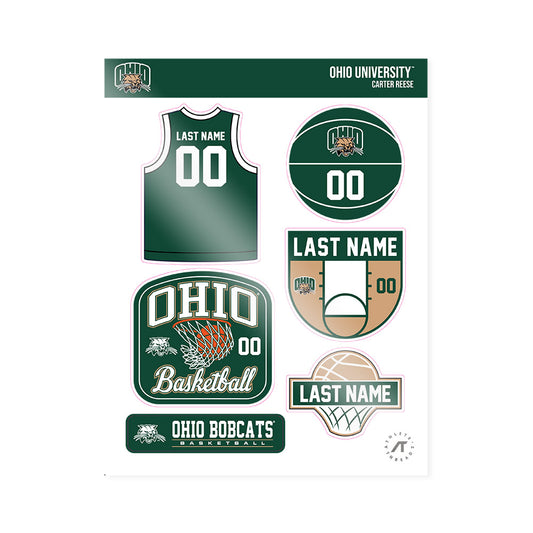 Ohio - NCAA Men's Basketball : Carter Reese - Sticker Sheet-0