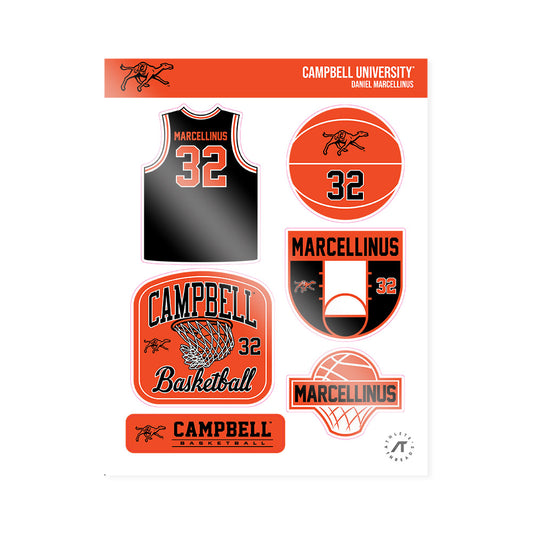 Campbell - NCAA Men's Basketball : Daniel Marcellinus - Sticker Sheet-0