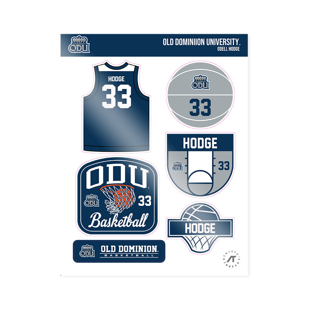 Old Dominion - NCAA Men's Basketball : Odell HODGE - Sticker Sheet-0