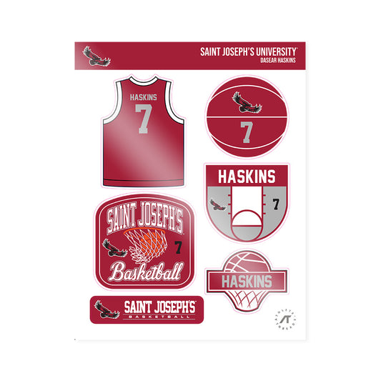 St. Joe's - NCAA Men's Basketball : Dasear Haskins - Sticker Sheet-0