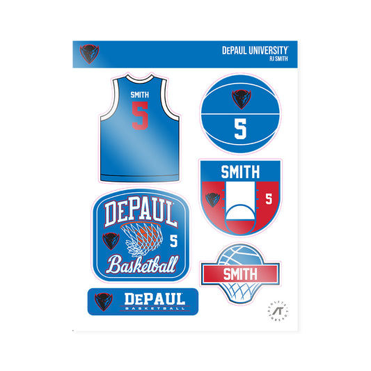 DePaul - NCAA Men's Basketball : RJ Smith - Sticker Sheet-0