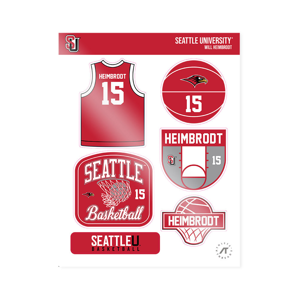Seattle - NCAA Men's Basketball : Will Heimbrodt - Sticker Sheet-0