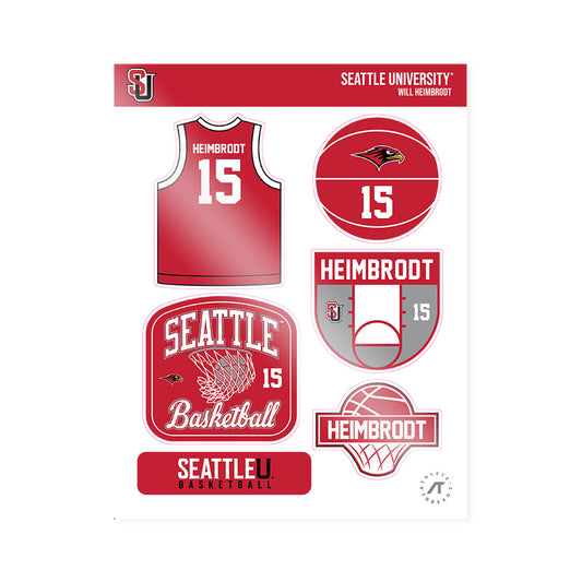 Seattle - NCAA Men's Basketball : Will Heimbrodt - Sticker Sheet-0