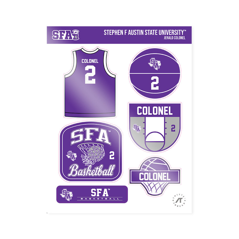 SFA - NCAA Men's Basketball : Jerald Colonel - Sticker Sheet-0