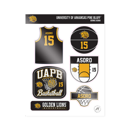 UAPB - NCAA Men's Basketball : Dennis Asoro - Sticker Sheet-0