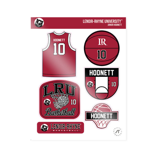 Lenoir Rhyne - NCAA Men's Basketball : Junior Hodnett - Sticker Sheet-0