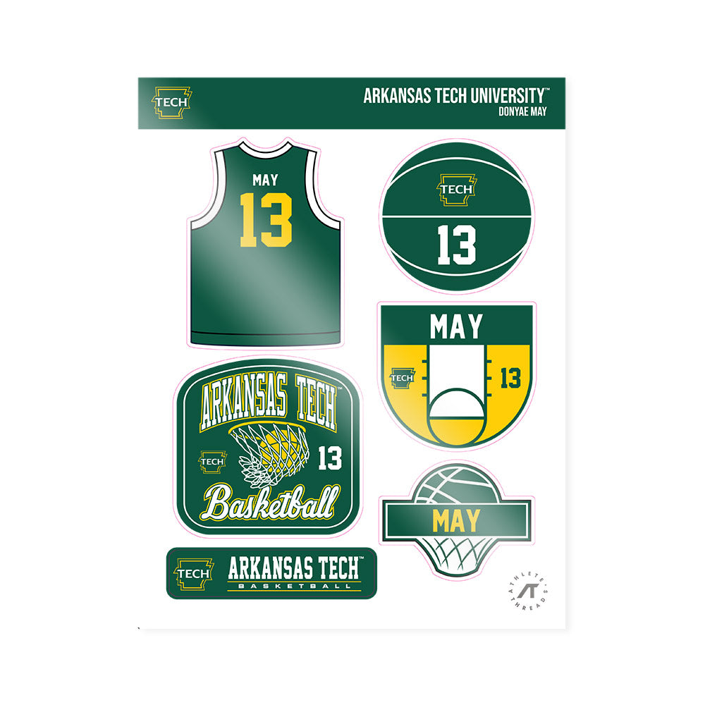 ATU - NCAA Men's Basketball : Donyae May - Sticker Sheet-0