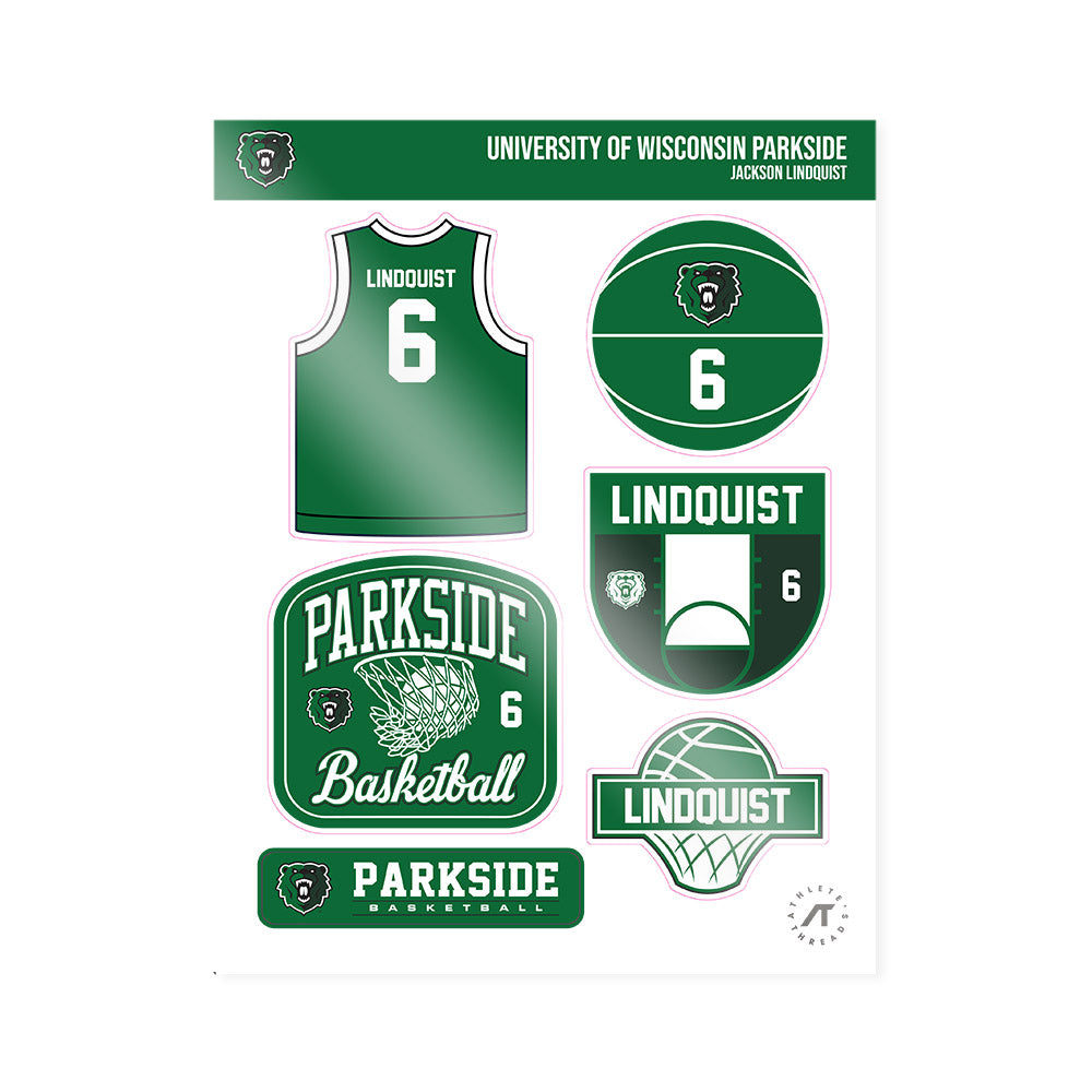 UW Parkside - NCAA Baseball : Jackson Lindquist - Sticker Sheet-0