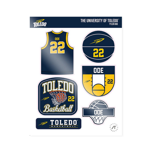 Toledo - NCAA Men's Basketball : Tyler Ode - Sticker Sheet-0