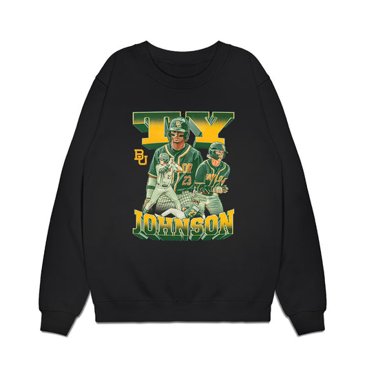 Baylor - NCAA Baseball : Ty Johnson - Collage Premium Crewneck Sweatshirt-0