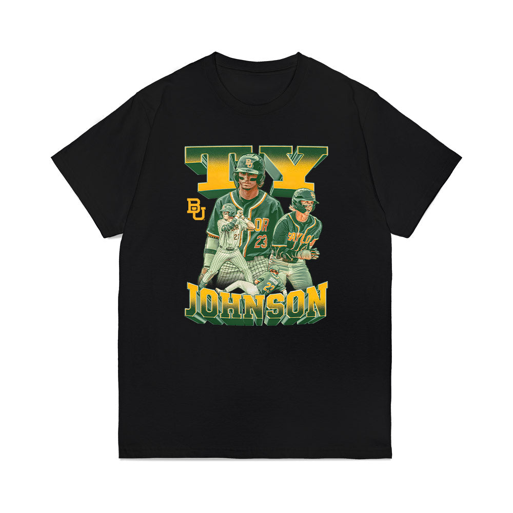 Baylor - NCAA Baseball : Ty Johnson - Collage Premium T-Shirt-0