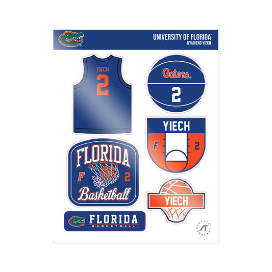 Florida - NCAA Women's Basketball : Nyadieng Yiech - Sticker Sheet-0