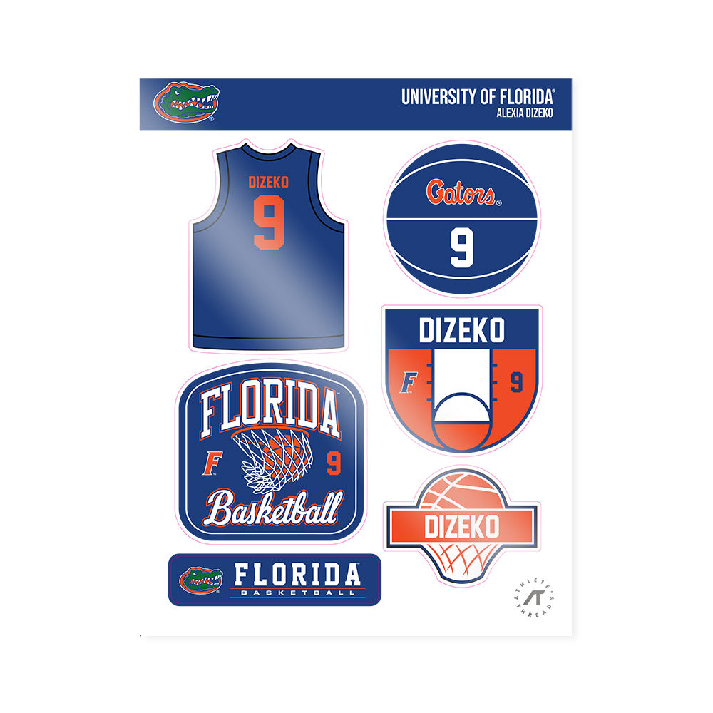 Florida - NCAA Women's Basketball : Alexia Dizeko - Sticker Sheet-0