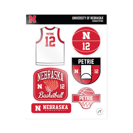 Nebraska - NCAA Women's Basketball : Jessica Petrie - Sticker Sheet-0