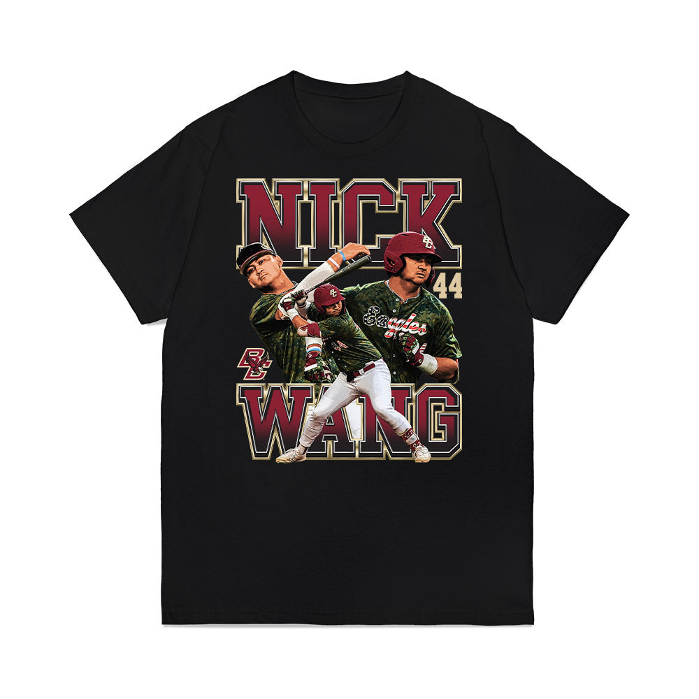 Boston College - NCAA Baseball : Nicholas Wang - Premium T-Shirt-0