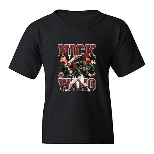 Boston College - NCAA Baseball : Nicholas Wang - Collage Youth T-Shirt-0