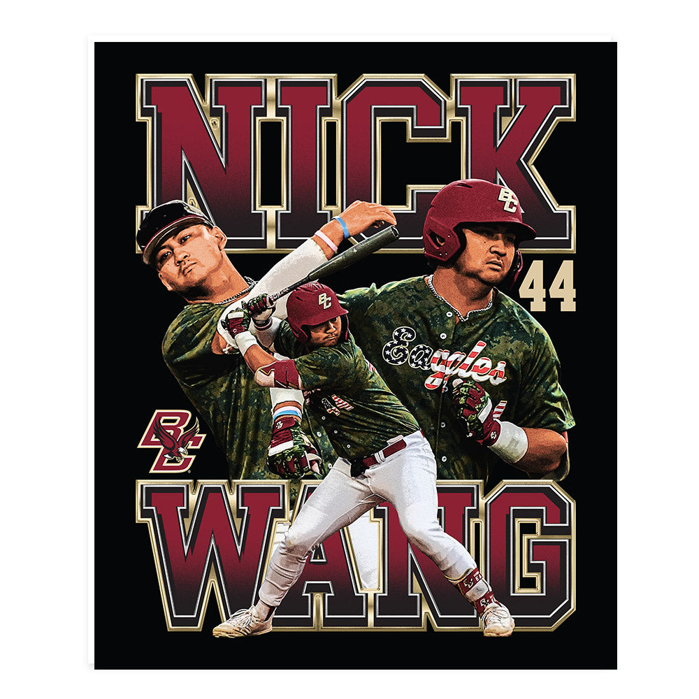 Boston College - NCAA Baseball : Nicholas Wang - Collage Poster 20x24-0