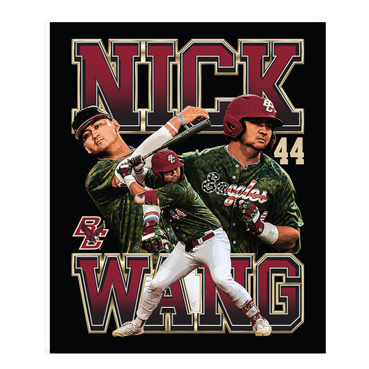 Boston College - NCAA Baseball : Nicholas Wang - Collage Poster 20x24-0