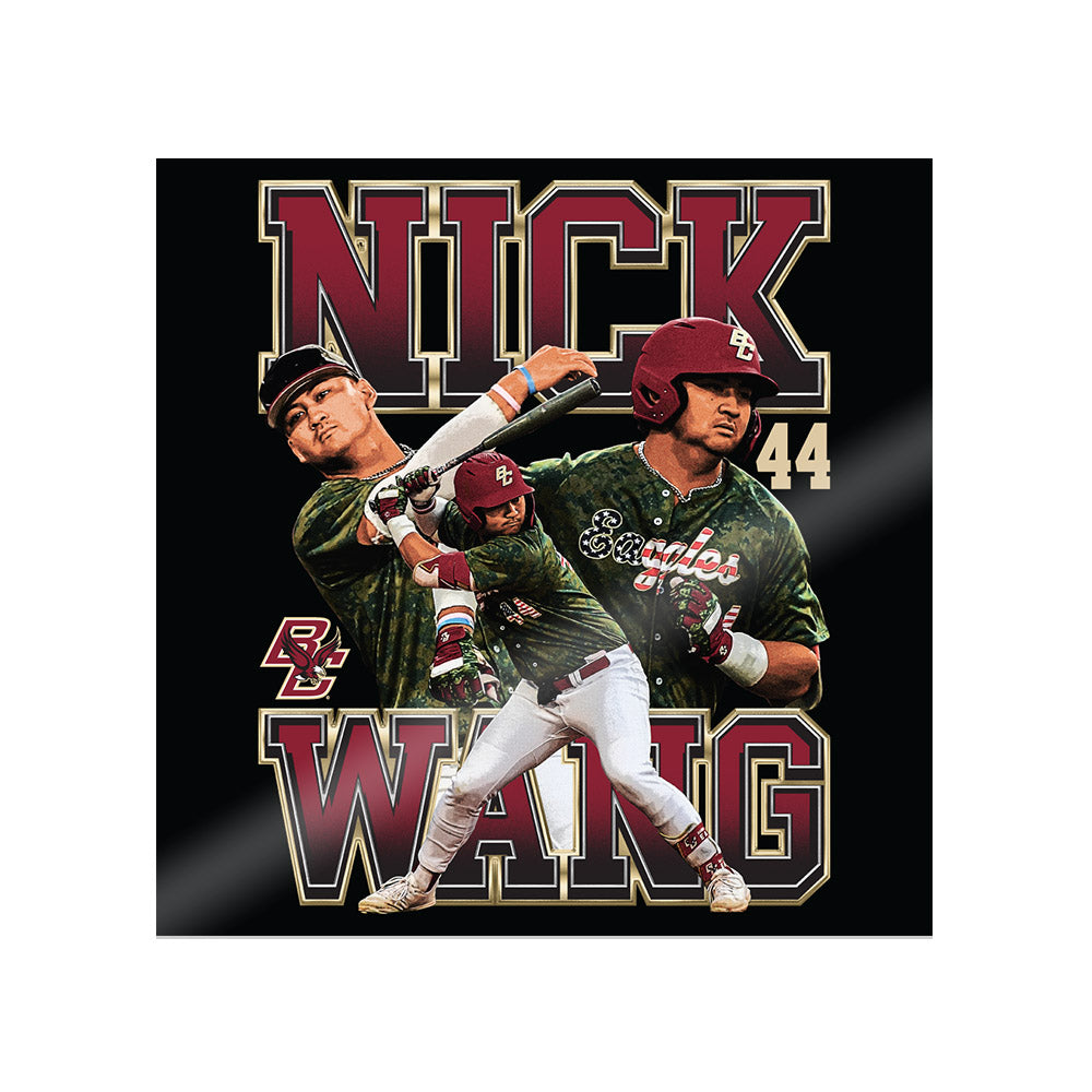 Boston College - NCAA Baseball : Nicholas Wang - Collage Sticker-0