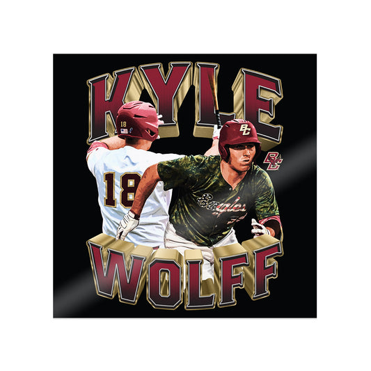Boston College - NCAA Baseball : Kyle Wolff - Collage Sticker-0