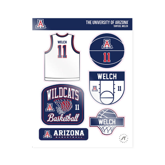 Arizona - NCAA Women's Basketball : Tanyuel Welch - Sticker Sheet-0