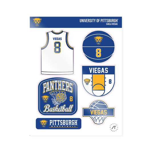 Pittsburgh - NCAA Women's Basketball : Carla Viegas - Sticker Sheet-0