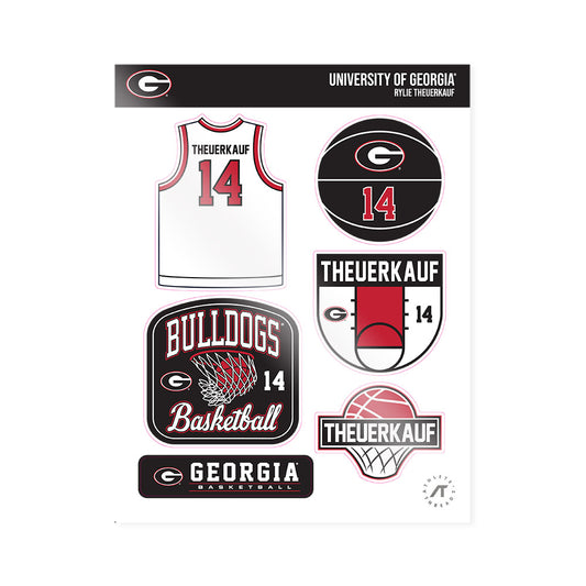 Georgia - NCAA Women's Basketball : Rylie Theuerkauf - Sticker Sheet-0