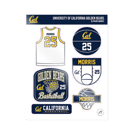 UC Berkeley - NCAA Women's Basketball : Aliyahna Morris - Sticker Sheet-0