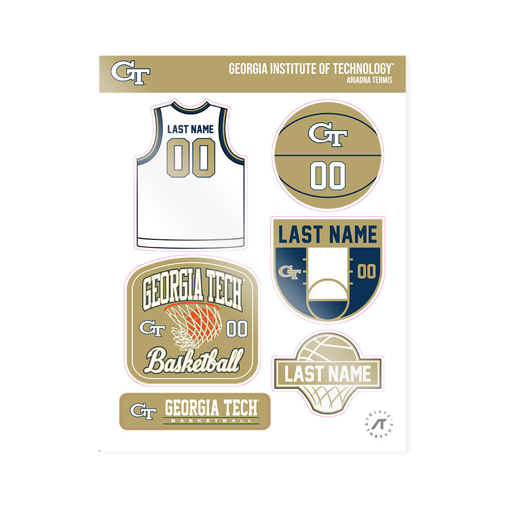 Georgia Tech - NCAA Women's Basketball : Ariadna Termis - Sticker Sheet-0