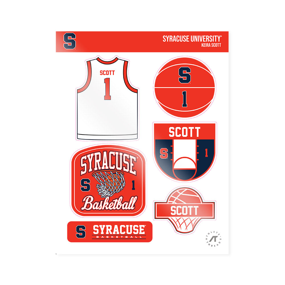 Syracuse - NCAA Women's Basketball : Keira Scott - Sticker Sheet-0