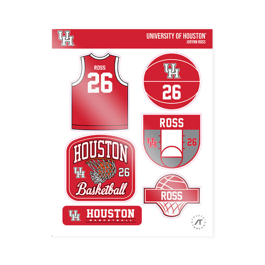 Houston - NCAA Women's Basketball : Jorynn Ross - Sticker Sheet-0
