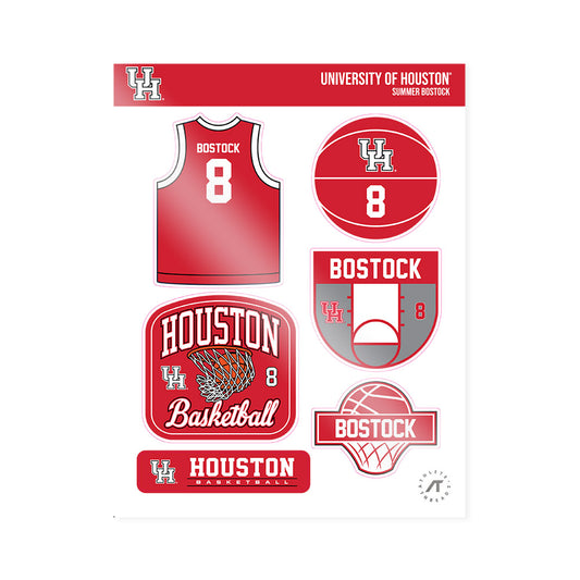 Houston - NCAA Women's Basketball : Summer Bostock - Sticker Sheet-0