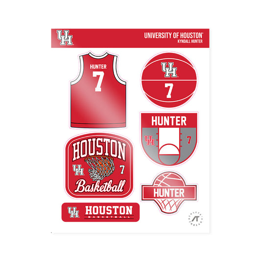 Houston - NCAA Women's Basketball : Kyndall Hunter - Sticker Sheet-0