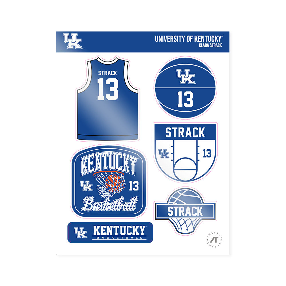 Kentucky - NCAA Women's Basketball : Clara Strack - Sticker Sheet-0