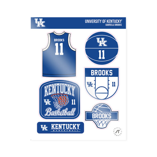 Kentucky - NCAA Women's Basketball : Gabrielle Brooks - Sticker Sheet-0