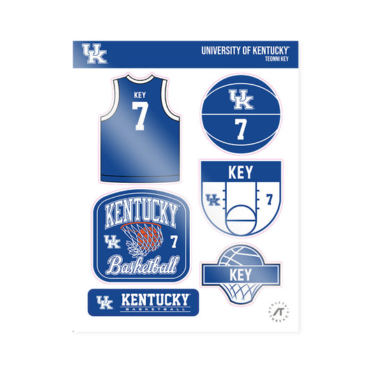 Kentucky - NCAA Women's Basketball : Teonni Key - Sticker Sheet-0
