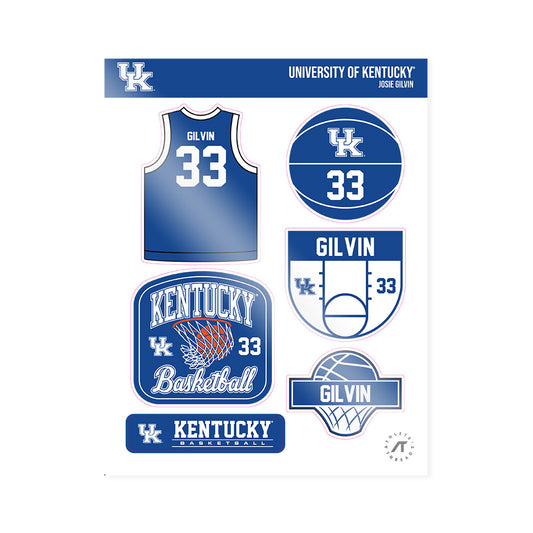 Kentucky - NCAA Women's Basketball : Josie Gilvin - Sticker Sheet-0