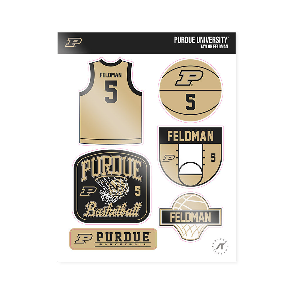 Purdue - NCAA Women's Basketball : Taylor Feldman - Sticker Sheet-0