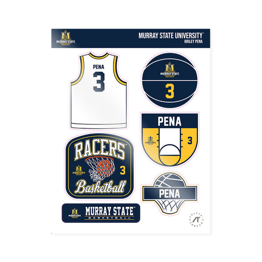 Murray State - NCAA Women's Basketball : Briley Pena - Sticker Sheet-0