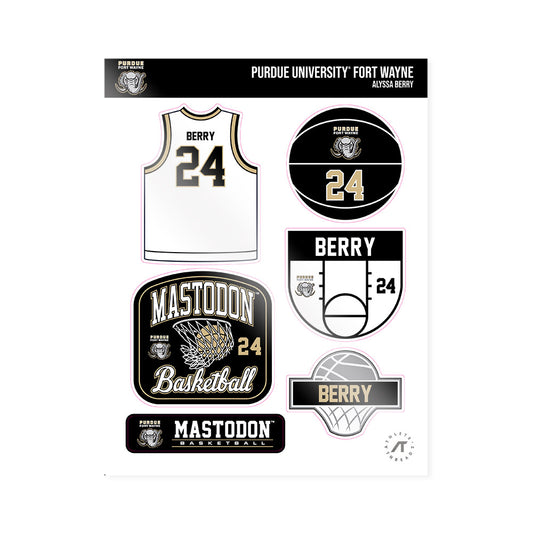 PFW - NCAA Women's Basketball : Alyssa Berry - Sticker Sheet-0