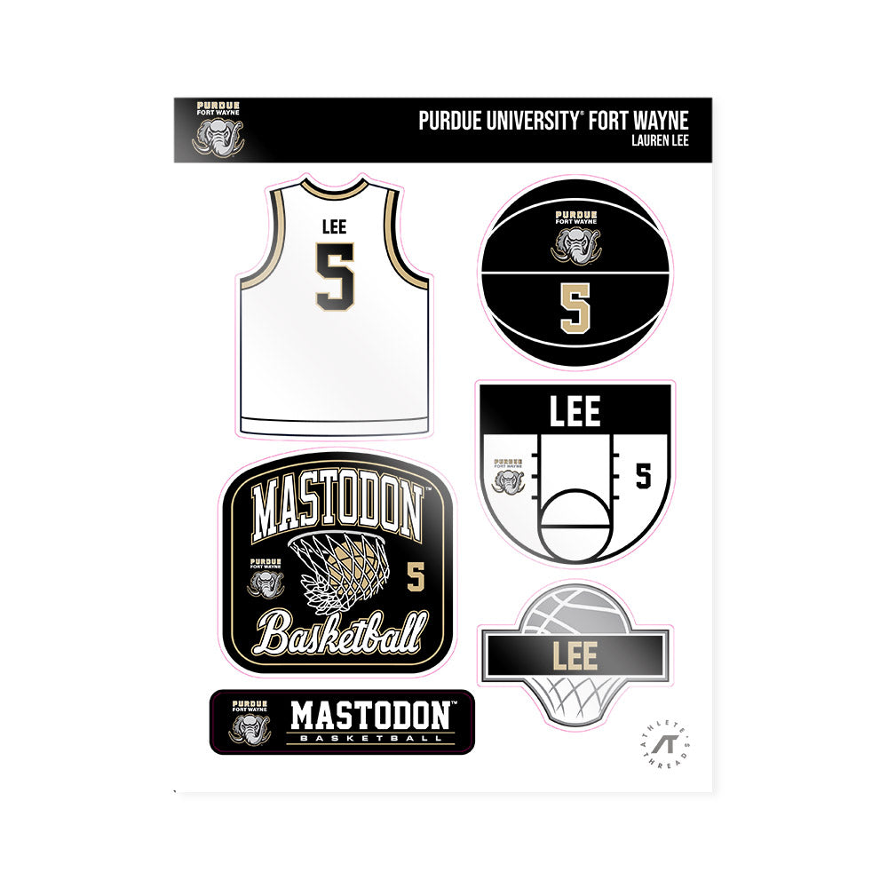 PFW - NCAA Women's Basketball : Lauren Lee - Sticker Sheet-0