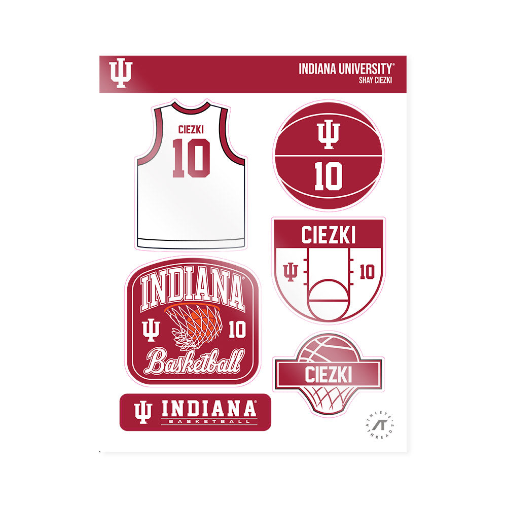Indiana - NCAA Women's Basketball : Shay Ciezki - Sticker Sheet-0