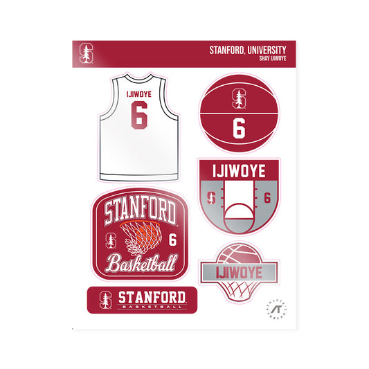 Stanford - NCAA Women's Basketball : Shay Ijiwoye - Sticker Sheet-0